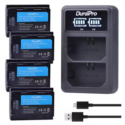 DuraPro For Sony A7C NP-FZ100 NP FZ100 Battery + Charger for Sony BC-QZ1,a9,a9R,a9S,a7R III,a7 III,A