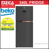 BEKO RDNT371E50VZK 340L 2-DOOR FRIDGE (2 TICKS)