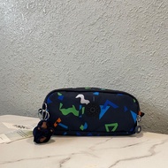 Kipling Clutch Bag Womens Bag Lightweight Large Capacity Cosmetic Bag Mouth Red Envelope Cute Zipper