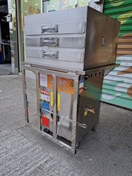 不鏽鋼蒸機(連抽屜腸粉櫃架)