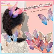 Ancient style net butterfly hair clip children's ancient Chinese costume hair accessories - BS