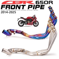 For Honda CBR650R CB650R CB650F CBR650F 2014-2025 Motorcycle Exhaust Manifold Stainless 51MM Front P