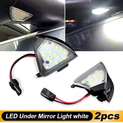 2Pcs Canbus Led Under Side Mirror Puddle Light Module For VW Golf 5 GTI MK5 MKV Passat B6 CC Eos Gol