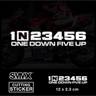 CW255 Cutting Sticker Stiker Oper Gigi motor Shift gear 1N23456 28