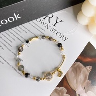 噬光 黑雲母 黑超七 黑曜石 銀月光 水晶礦石彈性手鏈手環