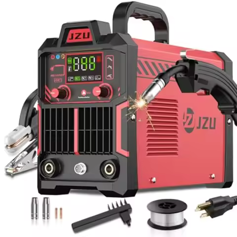 145A Mig Welder 110V Flux Core Welding Machine/Stick/Lift TIG 3 In 1 welder with Synergy IGBT Invert