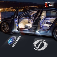 2/4Pcs Led Car Door Light Logo Projector Welcome Ambient Lamp For Subaru XV Forester Outback Legacy 