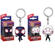 Funko POP Marvel Miles Morales Peter Parker Spider Man GWEM Keychain Pendant Action Figure Anime Dolls Model Toys For Fans