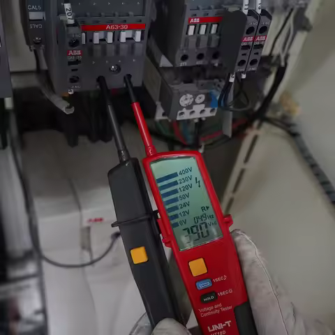 UNI-T Voltage Testers UT18C UT18D UT15C Phase Sequence Continuity Voltage Detector LCD Display Auto 