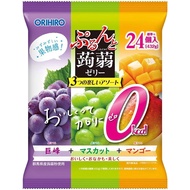 ORIHIRO Purun to Konnyaku Jelly 0kcal Kyoho Grape+Muscat+Mango Jelly Drink 20g x 24 piecesDirect fro