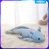 [Etekaxa] Axolotl Plush Doll 17.72inch Lifelike Axolotl Plush Throw Pillow Axolotl Plush