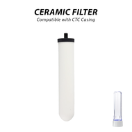 I-TECH CTC5000 Super Slim Clear Housing Water Filter Set with 10" Ceramic Pre Filter For Water Dispe