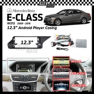Mercedes Benz E-Class W212 2009 - 2016 12.3" BBA Casing Android Installation Dash Kit Player With So
