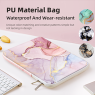 DIY Marble Style Laptop Sleeve Laptop Bag 10-15 Inch PU Leather ipad Bag Shockproof Bag for Asus Acer Dell Macbook HP Lenovo Clutch Bag Carrying Case
