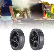 [Freneci] 2Pcs Bbq Grills Wheel Dustproof Wear-resistant Easy to Install Accessories Barbecue 17545m