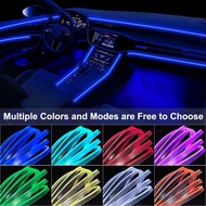 Interior Car LED Strip Lights APP Control, 5 in 1 RGB 16 Million Colors Ambient Lighting Kit with 23
