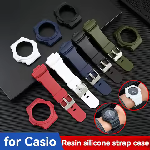 For Casio G-SHOCK GA-150/GA-200/GA-201/GA-300/GA-310/GLX100 Watch Strap + Case Set Modified Accessor