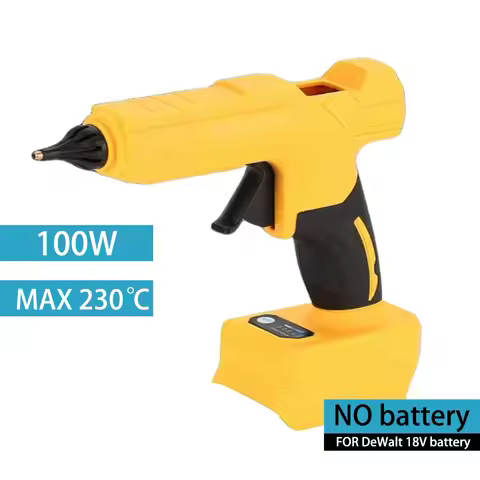 Electric Hot Melt Glue Gun for Dewalt 18V Battery Cordless Electric Glue Gun 11mm Glue Stick Hot Mel