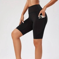 HIGH WAIST CYCLING SHORTS WITH 2 SIDE POCKET( SMALL TO 5 XL )