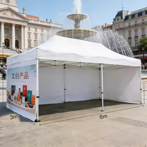 Custom Big Outdoor Branded Tent 40mm Commercial Folding Big Popup Gazebo 20x10 3x6 10x20 10 X 20 Can
