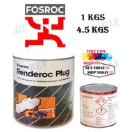 【Ready Stock】1 kg / 4.5 kg Fosroc Renderoc Plug