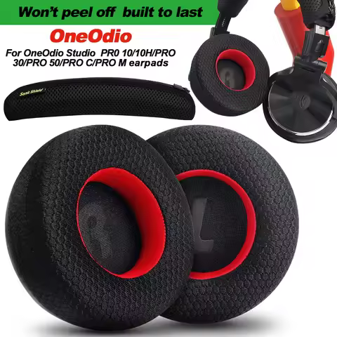Earphone pads For OneOdio Studio PR0 10/H/30/50/C/M Monitor 60 replacement Breathable Earpads Mesh c