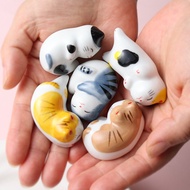 Hokkien Soft Cute Cute Animal Ceramic Cat Small Ornament Pen Holder Household Chopstick Holder Chops