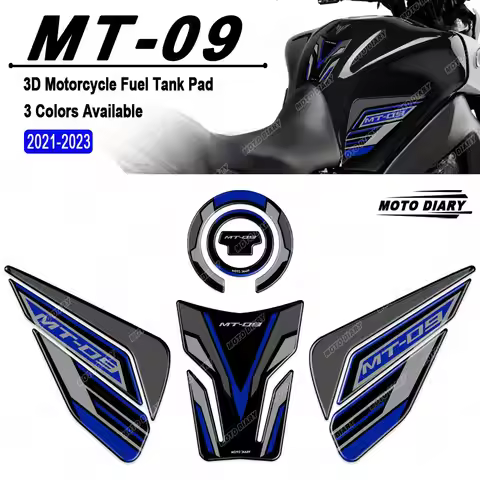 For MT-09 SP MT09 MT 09 2021 2022 2023 3D Fuel Tank Pad Sticker Set Gas Oil Protection Decals Waterp