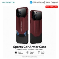 Myroots deluxe Frost Case For iphone 15 14 Pro Max Casing Armor 2 in 1 Combination Hard Shell Casing
