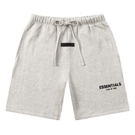 FOG FEAR OF GOD อเมริกัน high street 22 double line ป้ายขนาดเล็ก flocking กางเกงขาสั้น ESSENTIALS กา