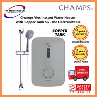 Champs Vios Instant Water Heater  With Copper Tank SS - The Electronics Co.