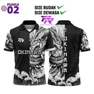 ( FUHUI 02) FR001 Okinawa DRAGON Original Jersey Full Sublimation Premium Quality Unisex RETRO COLLAR JERSEY 2023