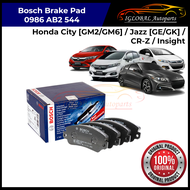 Bosch Front Brake Pad 0986AB2544 for Honda City [GM2, GM6] / Jazz [GE, GK] / CRZ / Insight
