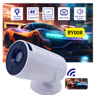 RY008/RY009/RY010 Proyektor Portabel 1280*720P HD 100-120 Lumen ANSI Mendukung WiFi/HDMI/USB Proyeks