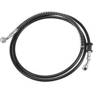 62.99" Length 10mm ID Motorcycle Hydraulic Brake Line Oil Hose Pipe Stainless Steel Braided Cable fo