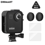 Frame Case for GoPro MAX 360 Screen Protector Tempered Glass Protective Lens Film Housing Cover Moun