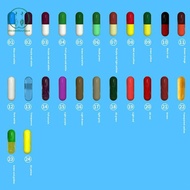 [Chicnest] 1000Pcs 0# Empty Vacant Gelatin Capsule Size Gel Medicine Pill Vitamin Capsule BU