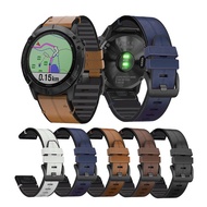 Suitable For Garmin Fenix6 Watch Strap 22mm Garmin 5X Silicone Leather Watch Strap 26mm