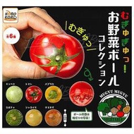 【GETO玩具屋】現貨｜KORO KORO 扭蛋 轉蛋 捏捏蔬菜球 捲心菜 番茄 甜椒 南瓜 馬鈴薯 洋蔥 全6種