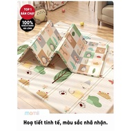 Momii Foldable Double-Sided Silicone-Coated XPE Foam Mat, Korean Double-Sided Waterproof Anti-Slip F