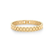PAVOI 14K Gold Plated Women's Stainless Steel Chunky Watch Strap Chain Bracelet DXY8