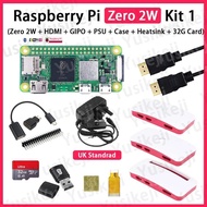 Original Raspberry Pi Zero 2W ZERO 2W KIT(Zero 2W+Case+HDMI Cable+Power Supply+GPIO Set+Heatsink+32G