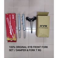 100% ORIGINAL KYB FRONT FORK SET / DAMPER &amp; FORK T SUZUKI RGS RG-SPORT RG-110 RGV 120 RGX RG-S BRACKET STEERING STEM