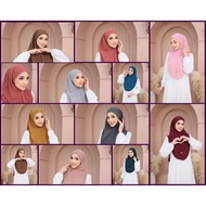 Tudung Khimar Sulam Muka by Zain Collection Borong