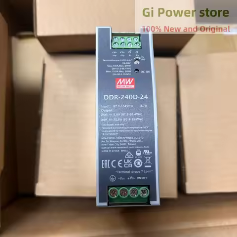DDR-240B/240C/240D Mean Well 240W DIN Rail Type DC-DC Converter DDR-240B-48 DDR-240B-24 DDR-240C-24/