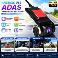 1080P Android DVR ADAS Recorder Full HD Front Camera USB DVR Dash Cam Android Player Windsreen Camer