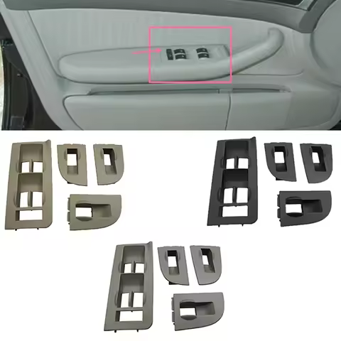 For Audi A4 A6 C5 lifter switch frame decorative frame mask frame gray Beige Black