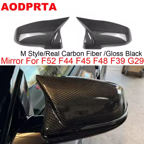 M Style Real Carbon Fiber Replacement Part Side Door Mirror Cover For BMW 12 Series F52 F45 F44 X1 F