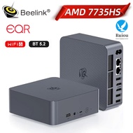 Beelink EQR7 AMD Ryzen 7 7735HS Mini PC LPDDR5 24GB M.2 2280 SSD Windows 11 Pro WiFi6 BT5.2 1000M De