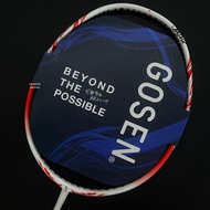 GOSEN Flare V1 (White) 4UG6 Badminton Racket - 100% ORIGINAL (Ready Stock)